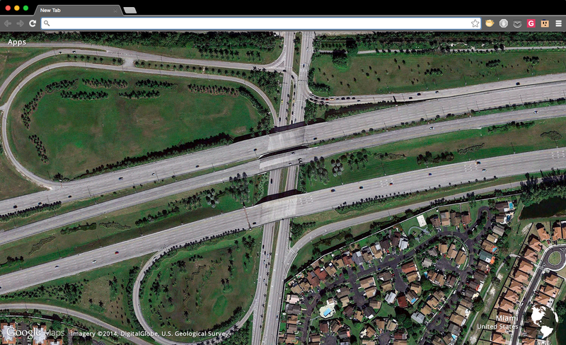 Illustration for article titled This Chrome Extension Turns New Tabs Into Aerial Art